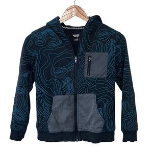 Mossimo Supply Co. Kids Black Pattern Jacket Size M 8/10